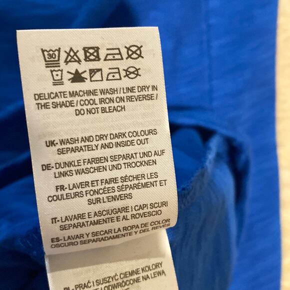 Boden Royal Blue Heather Cotton T-Shirt Midi Dress NWT Sz 10R - Picture 9 of 14